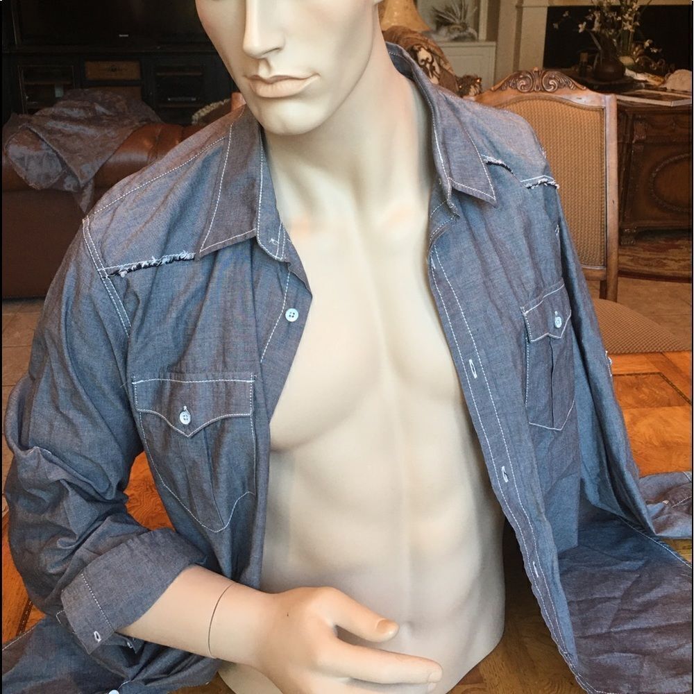 AMERICAN RAG Button Down Men's Shirt - Picture 10 of 16